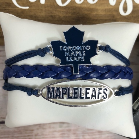 New In Box‎  - Toronto Maple Leafs Rope Bracelet - Picture 3 of 5